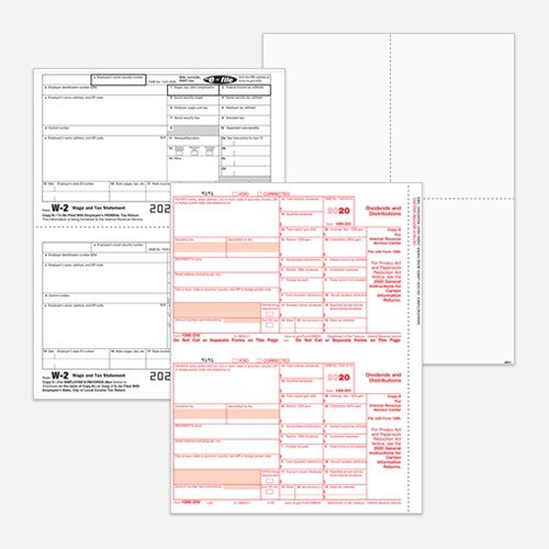 1099 W-2 Tax Forms