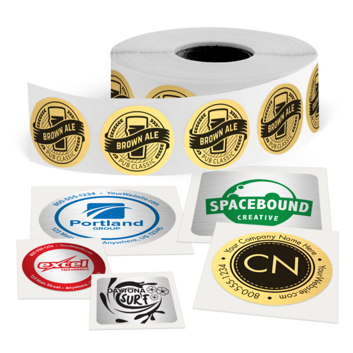 Gold Foil Printing, Gold Custom Stickers, Any Shape Custom Stickers, Any  Color Logo Labels, Custom Product Labels 